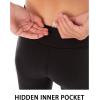 imageStelle Girls Athletic Leggings Kids Dance Workout Running Yoga Pants with Hidden PocketCapriblack