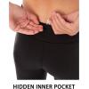 imageStelle Girls Athletic Leggings Kids Dance Workout Running Yoga Pants with Hidden PocketCapriblack2