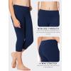 imageStelle Girls Athletic Leggings Kids Dance Workout Running Yoga Pants with Hidden PocketCaprinavy
