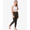 imageStelle Girls Athletic Leggings Kids Dance Workout Running Yoga Pants with Hidden PocketEspresso