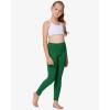 imageStelle Girls Athletic Leggings Kids Dance Workout Running Yoga Pants with Hidden PocketEvergreen