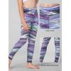 imageStelle Girls Athletic Leggings Kids Dance Workout Running Yoga Pants with Hidden PocketMarble Blue