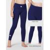 imageStelle Girls Athletic Leggings Kids Dance Workout Running Yoga Pants with Hidden PocketMidnight Blue