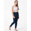 imageStelle Girls Athletic Leggings Kids Dance Workout Running Yoga Pants with Hidden PocketNavy