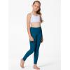 imageStelle Girls Athletic Leggings Kids Dance Workout Running Yoga Pants with Hidden PocketOceanic