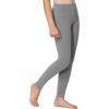 imageStelle Girls Athletic Leggings Kids Dance Workout Running Yoga Pants with Hidden PocketZinc Grey