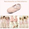 imageStelle Girls Ballet Shoes Boys Toddler Soft Leather Dance Slippers for ToddlerLittle KidBig KidBallet Pink
