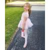 imageStelle Girls Ballet Shoes Boys Toddler Soft Leather Dance Slippers for ToddlerLittle KidBig KidBallet Pinkwith Lace