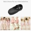 imageStelle Girls Ballet Shoes Boys Toddler Soft Leather Dance Slippers for ToddlerLittle KidBig KidBlack