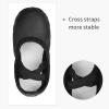 imageStelle Girls Ballet Shoes Boys Toddler Soft Leather Dance Slippers for ToddlerLittle KidBig KidBlack