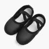 imageStelle Girls Ballet Shoes Boys Toddler Soft Leather Dance Slippers for ToddlerLittle KidBig KidBlack