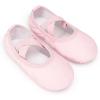 imageStelle Girls Ballet Shoes Boys Toddler Soft Leather Dance Slippers for ToddlerLittle KidBig KidLight Pink