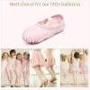 imageStelle Girls Ballet Shoes Boys Toddler Soft Leather Dance Slippers for ToddlerLittle KidBig KidLight Pink
