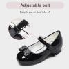 imageStelle Girls Dress Shoes Toddler White Flower Girl Low Heels Mary Jane Flat for School Uniform WeddingLittleBig KidA15black