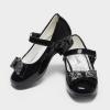 imageStelle Girls Dress Shoes Toddler White Flower Girl Low Heels Mary Jane Flat for School Uniform WeddingLittleBig KidA15black