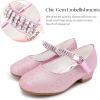 imageStelle Girls Dress Shoes Toddler White Flower Girl Low Heels Mary Jane Flat for School Uniform WeddingLittleBig KidA19fuchsia