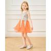 imageStelle Girls Dress Shoes Toddler White Flower Girl Low Heels Mary Jane Flat for School Uniform WeddingLittleBig KidA19light Silver
