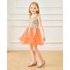 imageStelle Girls Dress Shoes Toddler White Flower Girl Low Heels Mary Jane Flat for School Uniform WeddingLittleBig KidA19rose