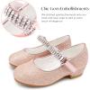 imageStelle Girls Dress Shoes Toddler White Flower Girl Low Heels Mary Jane Flat for School Uniform WeddingLittleBig KidA19rose