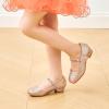 imageStelle Girls Dress Shoes Toddler White Flower Girl Low Heels Mary Jane Flat for School Uniform WeddingLittleBig KidA19rose
