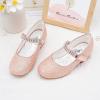 imageStelle Girls Dress Shoes Toddler White Flower Girl Low Heels Mary Jane Flat for School Uniform WeddingLittleBig KidA19rose