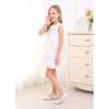 imageStelle Girls Dress Shoes Toddler White Flower Girl Low Heels Mary Jane Flat for School Uniform WeddingLittleBig KidT02champagne