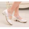 imageStelle Girls Dress Shoes Toddler White Flower Girl Low Heels Mary Jane Flat for School Uniform WeddingLittleBig KidT02champagne