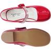 imageStelle Girls Dress Shoes Toddler White Flower Girl Low Heels Mary Jane Flat for School Uniform WeddingLittleBig KidT02red