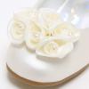 imageStelle Girls Dress Shoes White Flower Girl Shoe Mary Jane Low Heels for Wedding ToddlerLittleBig KidChampagne Flower