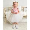 imageStelle Girls Dress Shoes White Flower Girl Shoe Mary Jane Low Heels for Wedding ToddlerLittleBig KidSilvershiny Strap