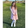 imageStelle Girls Dress Shoes White Flower Girl Shoe Mary Jane Low Heels for Wedding ToddlerLittleBig KidWhiteflower