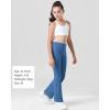 imageStelle Girls Flare Leggings with Pockets High Waisted Bootcut Yoga Pants Kids Dance Bell Bottoms LeggingsBlue