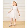imageStelle Girls High Heels Dress Sandals Princess Bow Shoes Party Flower Wedding Shoes for Toddler KidsSilver