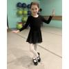 imageStelle Tap Shoes for Girls Boys PU Leather NonSlip Dance Shoes for ToddlerLittle KidBig KidBlack