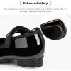 imageStelle Tap Shoes for Girls Boys PU Leather NonSlip Dance Shoes for ToddlerLittle KidBig KidBlack