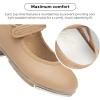 imageStelle Tap Shoes for Girls Boys PU Leather NonSlip Dance Shoes for ToddlerLittle KidBig KidTan