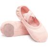 imageStelle Ballet Shoes Toddler Slippers Highly Elastic Canvas Girls Ballerina Dance Shoes for ToddlerLittle KidBig KidWomenBallet Pink