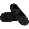 imageStelle Ballet Shoes Toddler Slippers Highly Elastic Canvas Girls Ballerina Dance Shoes for ToddlerLittle KidBig KidWomenBlack