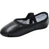 imageStelle Ballet Shoes for Girls Toddler Dance Slippers Soft Leather Ballerina Boys Shoes for ToddlerLittle KidBig KidWomenBlack