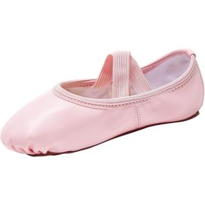 imageStelle Ballet Shoes for Girls Toddler Dance Slippers Soft Leather Ballerina Boys Shoes for ToddlerLittle KidBig KidWomenPink
