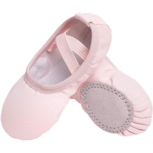 imageStelle Canvas Ballet Shoes Toddler Girls Ballet Slippers NoTie Boys Dance ShoesBallet Pink