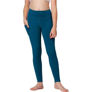 imageStelle Girls Athletic Leggings Kids Dance Running Yoga Pants Workout Active Dance Tights with PocketsOceanic 2 Side Pocket