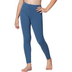 imageStelle Girls Athletic Leggings Kids Dance Workout Running Yoga Pants with Hidden PocketAtlantic Blue