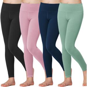 imageStelle Girls Athletic Leggings Kids Dance Workout Running Yoga Pants with Hidden PocketBlacknavypinkjade Green