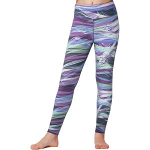 imageStelle Girls Athletic Leggings Kids Dance Workout Running Yoga Pants with Hidden PocketMarble Blue