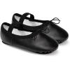 imageStelle Ballet Shoes for Girls Toddler Dance Slippers PU Leather Boys Ballerina Shoes for ToddlerLittle KidBig KidWomenBlack
