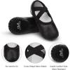 imageStelle Ballet Shoes for Girls Women PU Leather Dance Slippers Boys Ballerina Shoes for ToddlerLittle KidBig KidWomenBlack