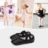 imageStelle Ballet Shoes for Girls Women PU Leather Dance Slippers Boys Ballerina Shoes for ToddlerLittle KidBig KidWomenBlack