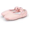imageStelle Ballet Shoes for Girls Women PU Leather Dance Slippers Boys Ballerina Shoes for ToddlerLittle KidBig KidWomenPink