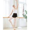 imageStelle Ballet Skirt Women Dance Wrap PullOn Skirts for AdultBlack